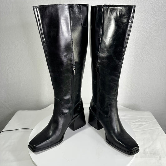Vince Camuto Sangeti Black Leather Boot Women's 7.5