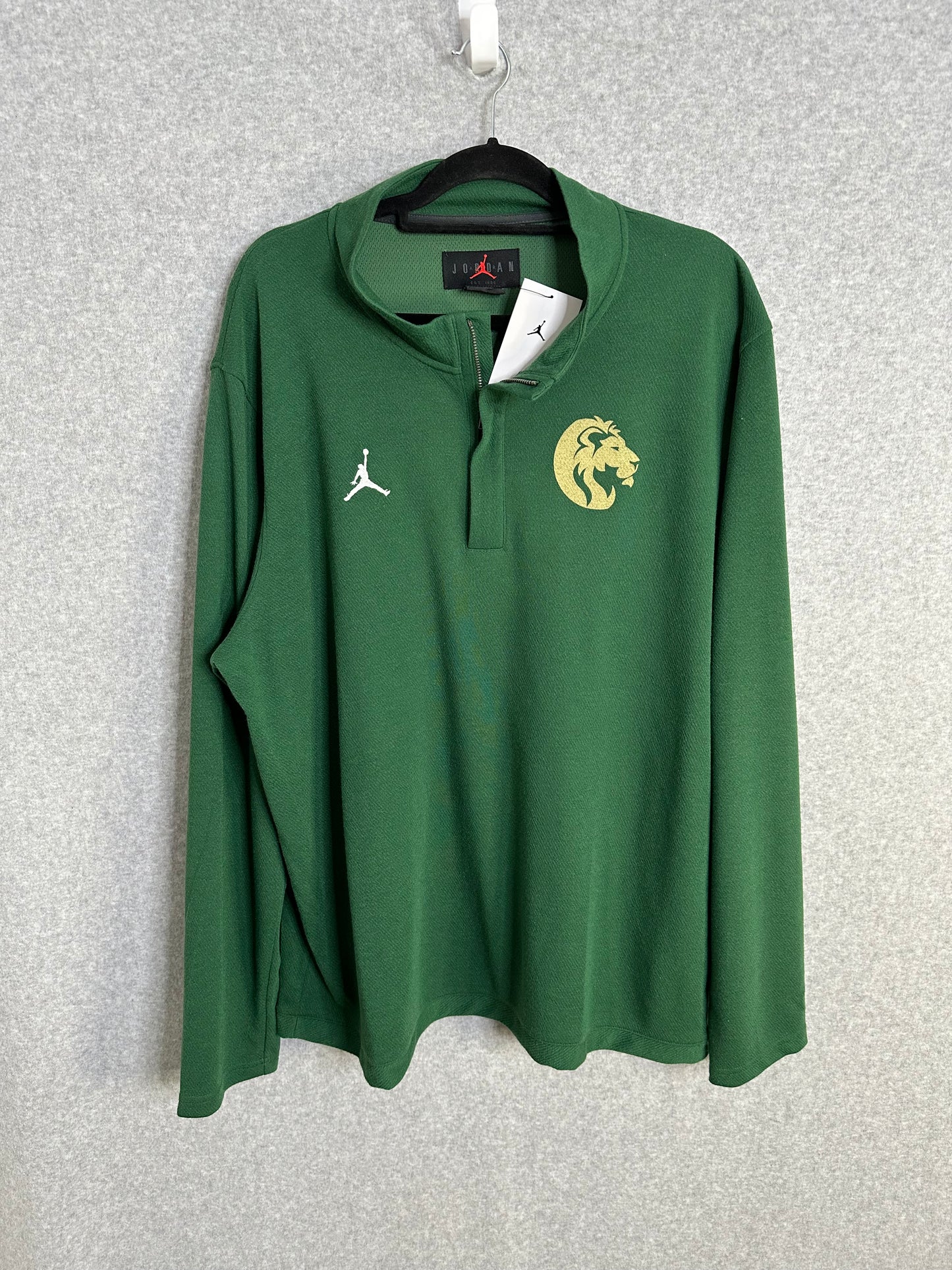 Nike Jordan Team Issue Southeastern Louisiana University Dri-fit Quarter Zip Team Training Model DQ7913-341 Men's XXL