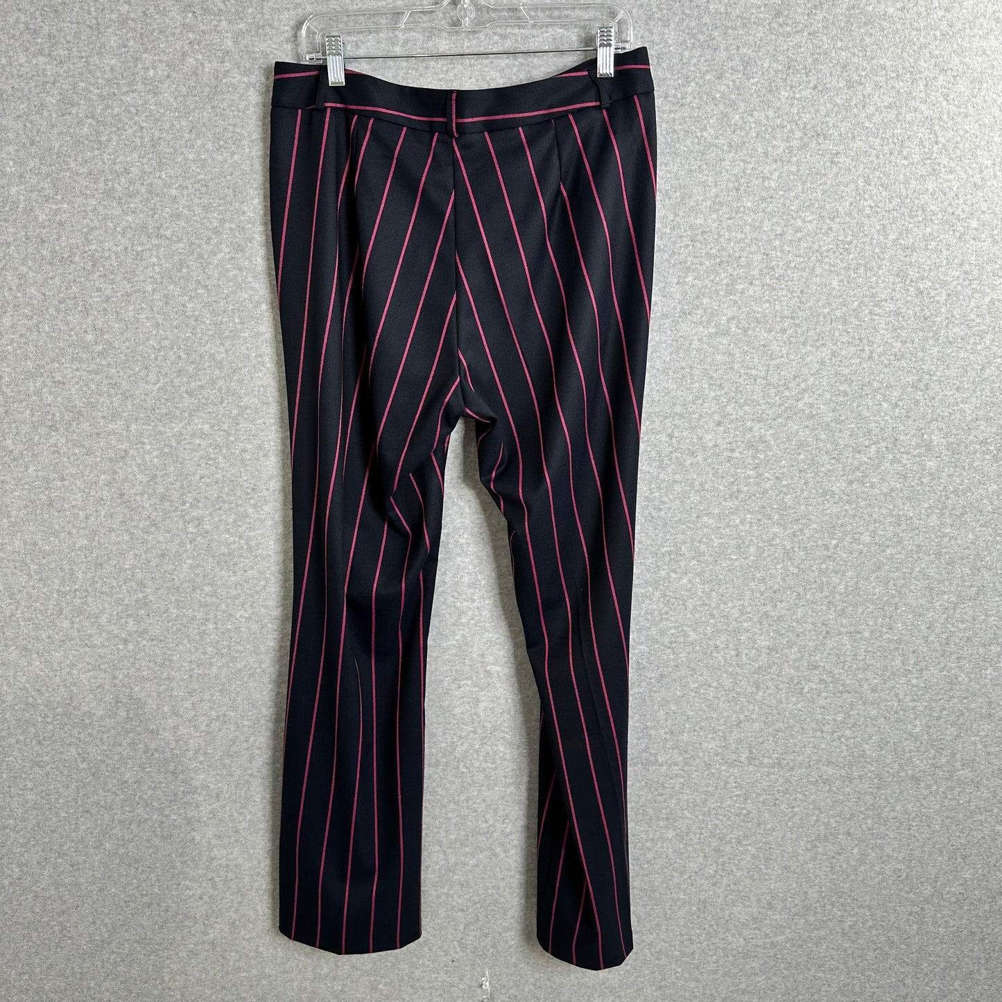 Vilagallo Diplomatic Trousers Size 10 Navy Pink Stripe | Women's