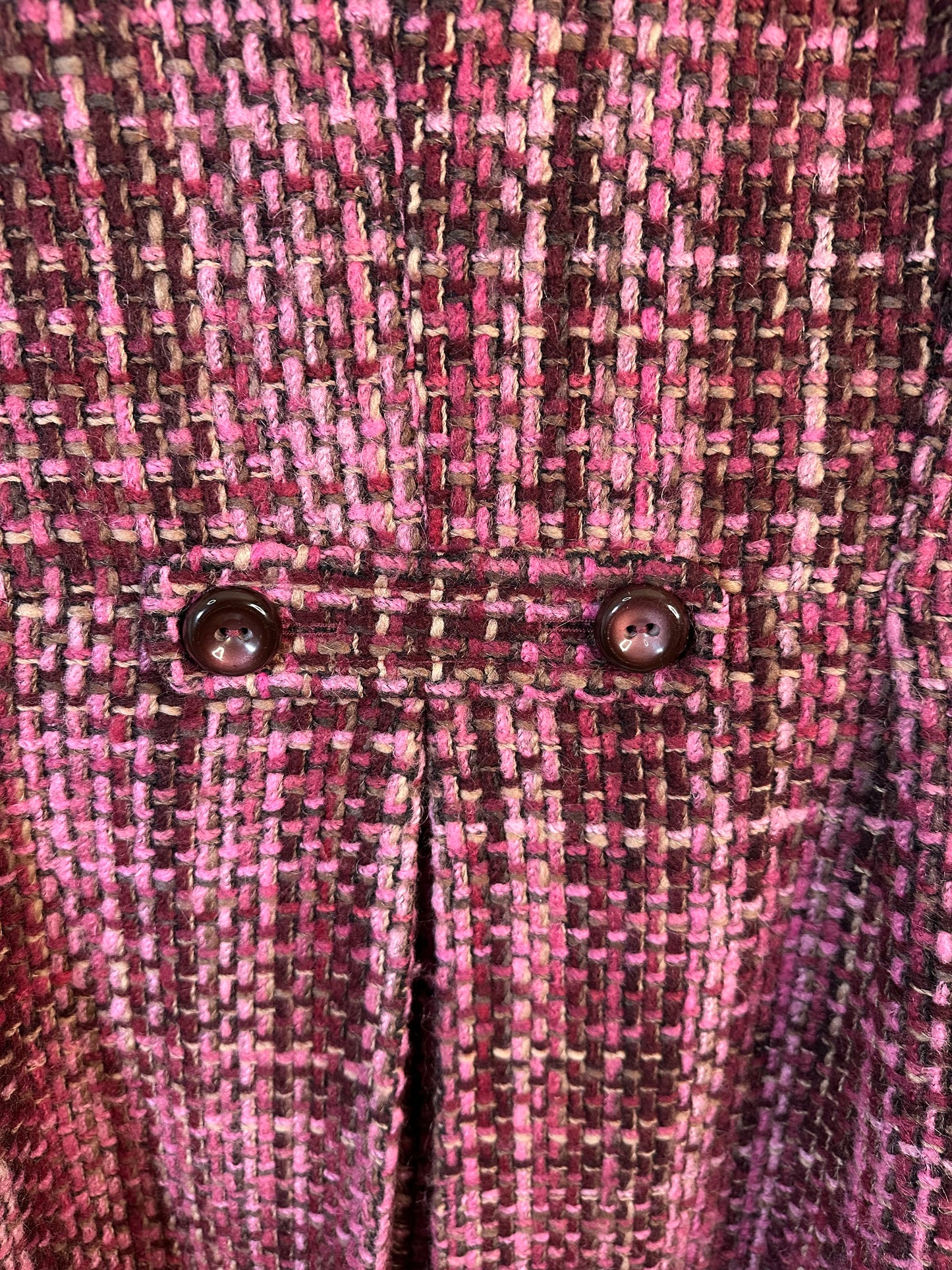 Banana Republic Mohair Wool Blend Tweed Pea Coat Size Extra Small