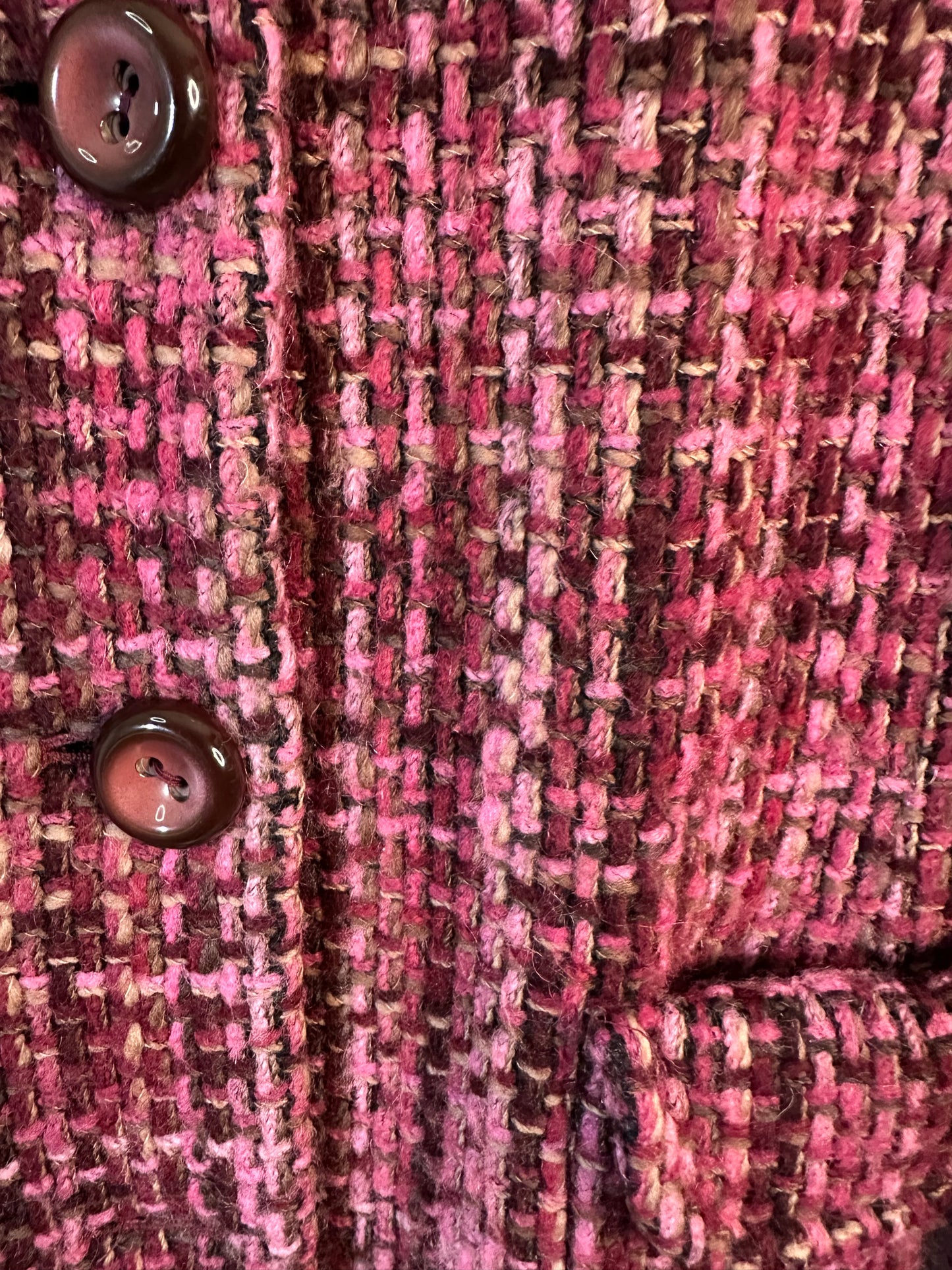 Banana Republic Mohair Wool Blend Tweed Pea Coat Size Extra Small