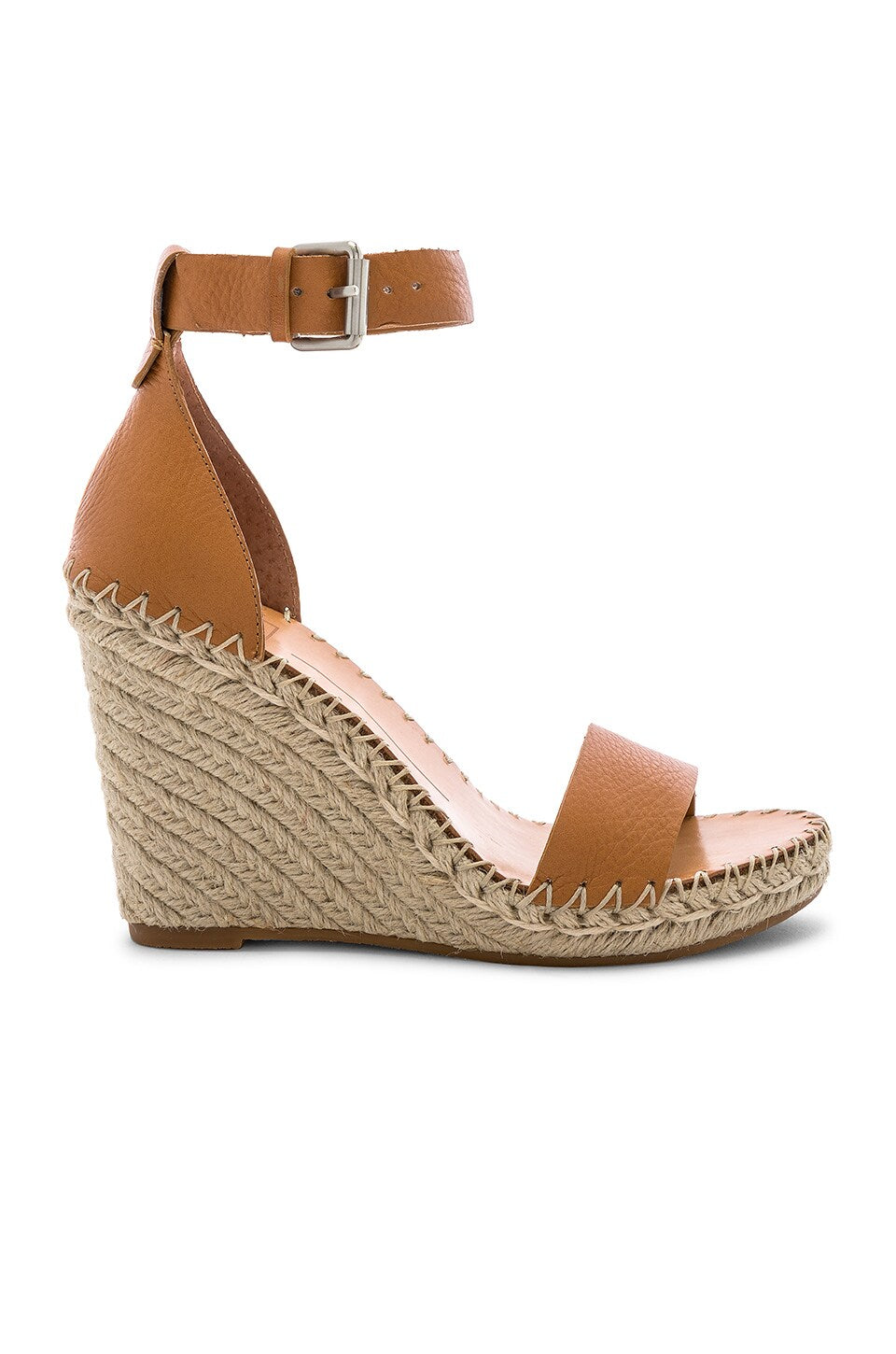 Dolce Vita Noor Espadrilles Women's Size 10 Wedge Sandals Tan Leather