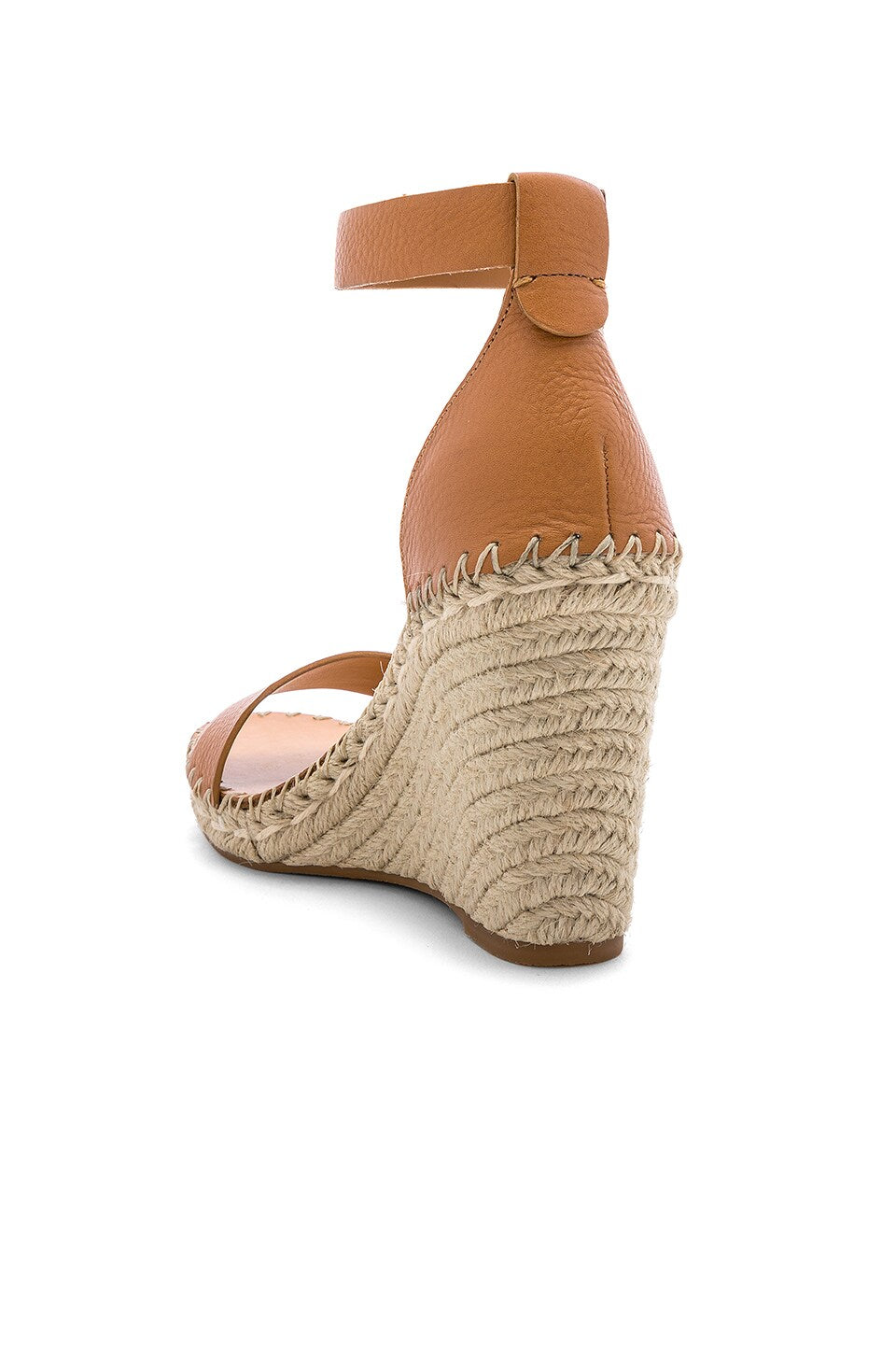 Dolce Vita Noor Espadrilles Women's Size 10 Wedge Sandals Tan Leather