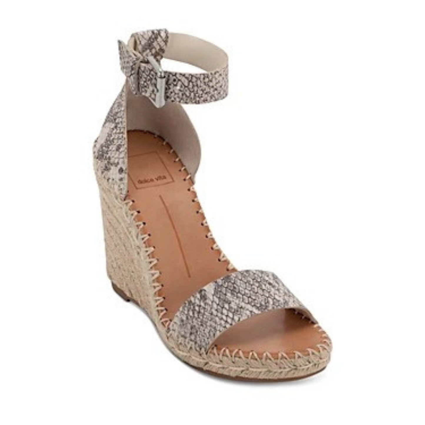 Dolce Vita Leather Espadrille Wedge Sandal Women's 7.5