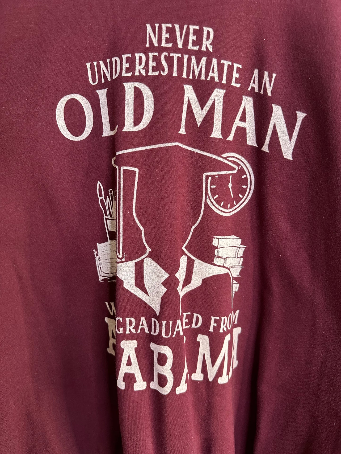Gildan Heavy Blend University Of Alabama Graduate Mens Crewneck Sweatshirt 5XL
