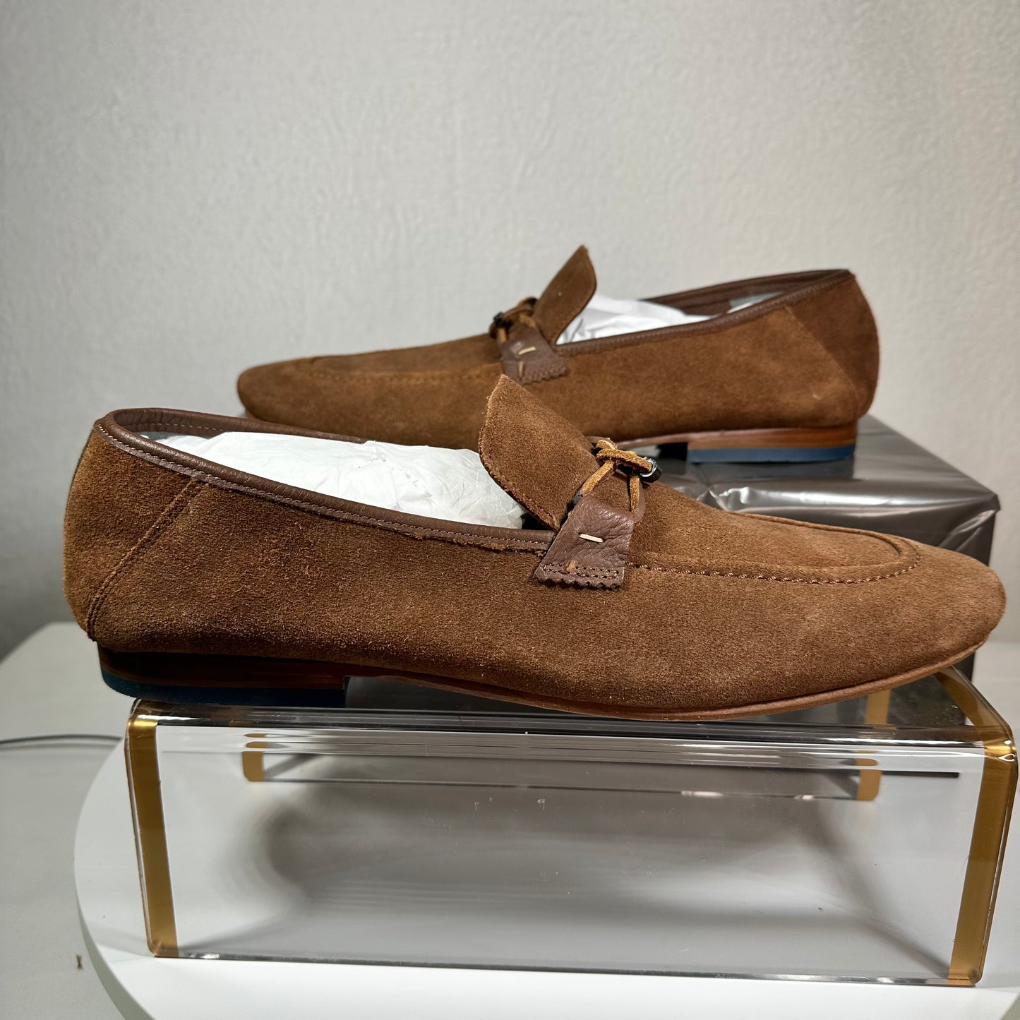 Ted Baker Suede Loafers Men's 14 Tan Siblac