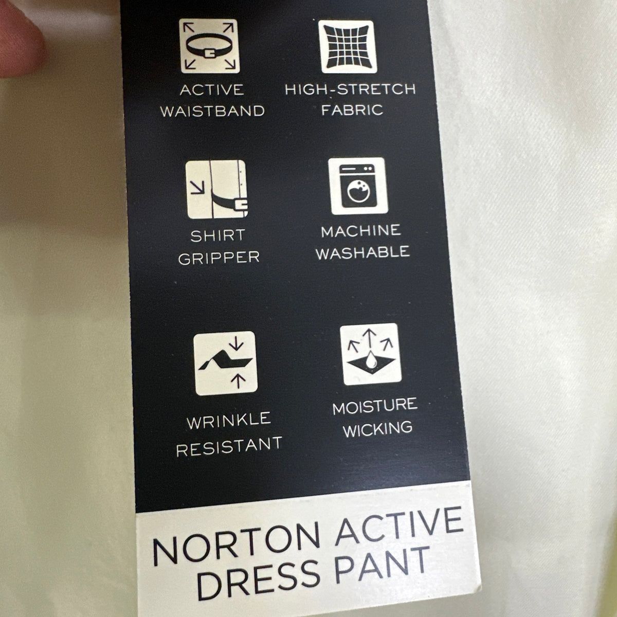 Lauren Ralph Lauren Norton Active Dress Pants Classic Fit Bone White Men's 40x29