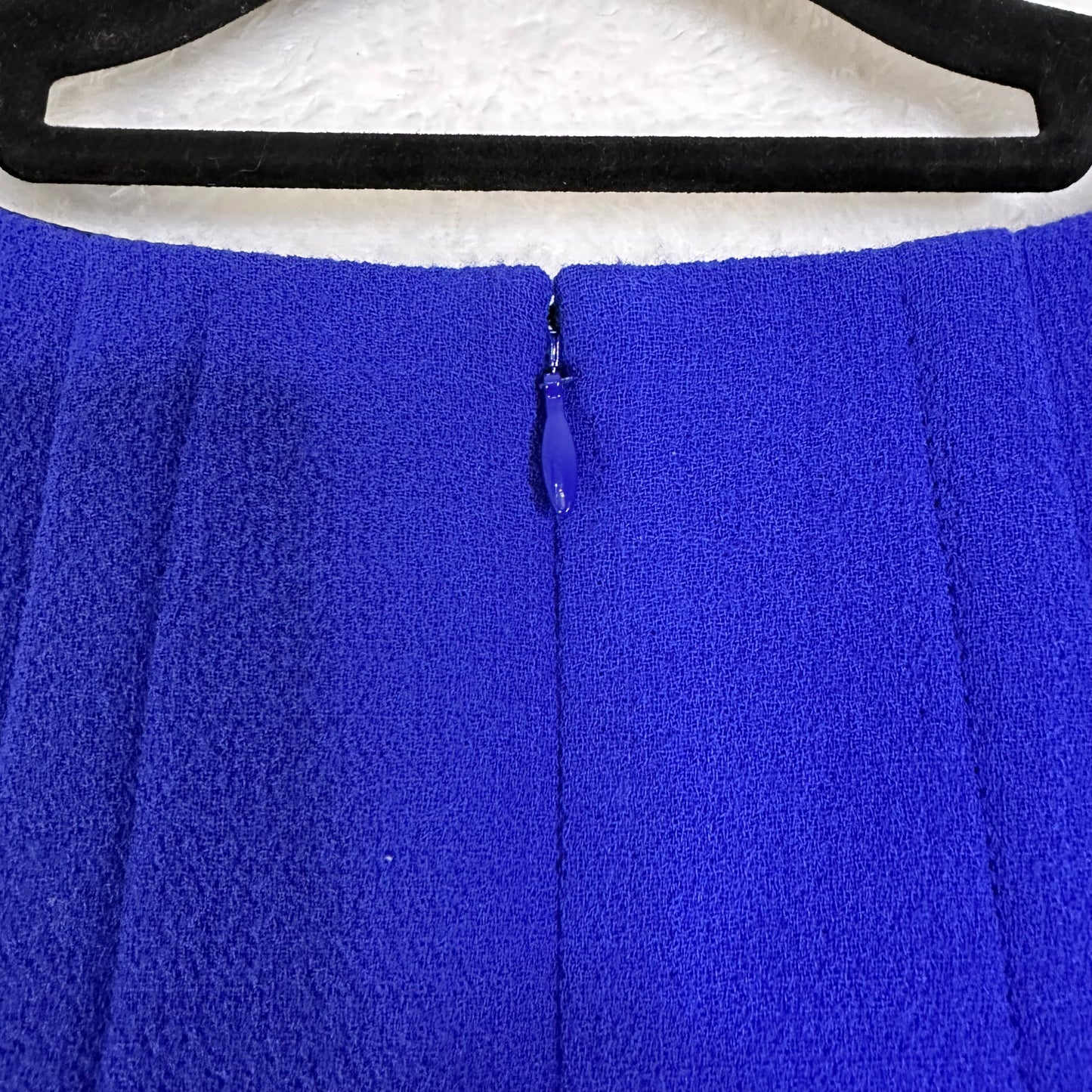 Lafayette 148 New York Virgin Wool Sleeveless Cobalt Blue Sheath Dress Women's 12