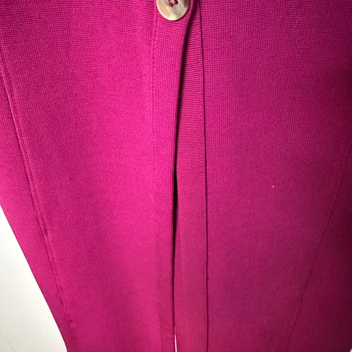 Anthropologie Maeve Knit Midi Dress Women's Size 8 Stretch Wildberry Sweetheart Neckline