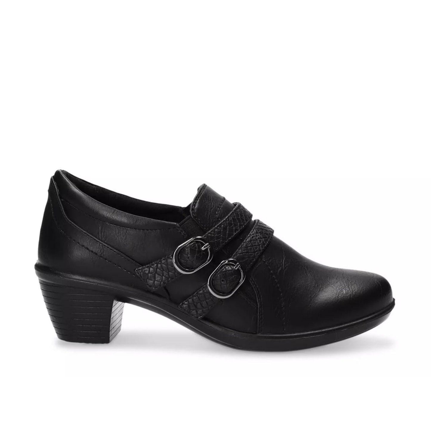 Easy Street Stroll Ankle Boots Women's 7 WIDE Booties Shooties Black