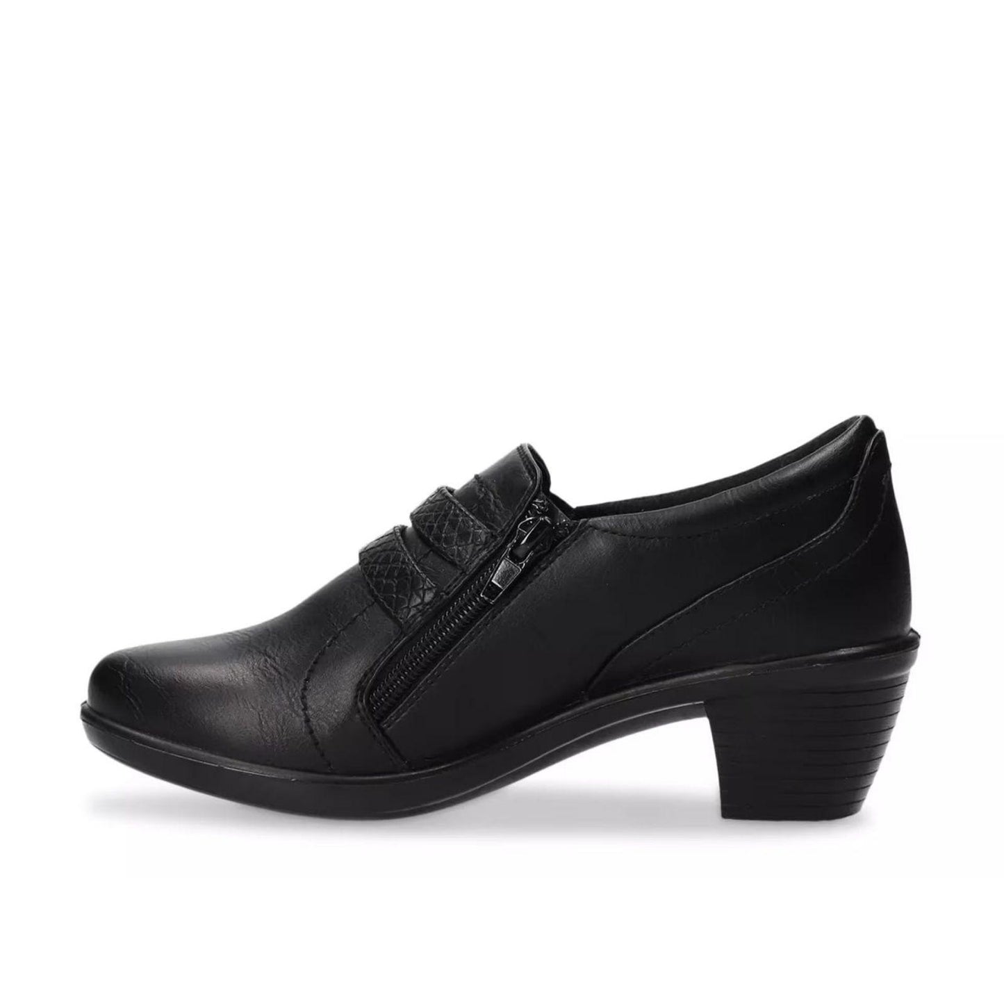 Easy Street Stroll Ankle Boots Women's 7 WIDE Booties Shooties Black