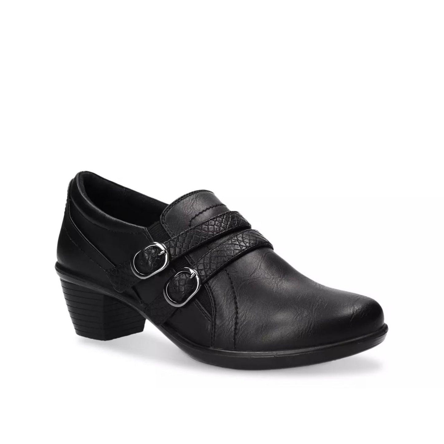 Easy Street Stroll Ankle Boots Women's 7 WIDE Booties Shooties Black