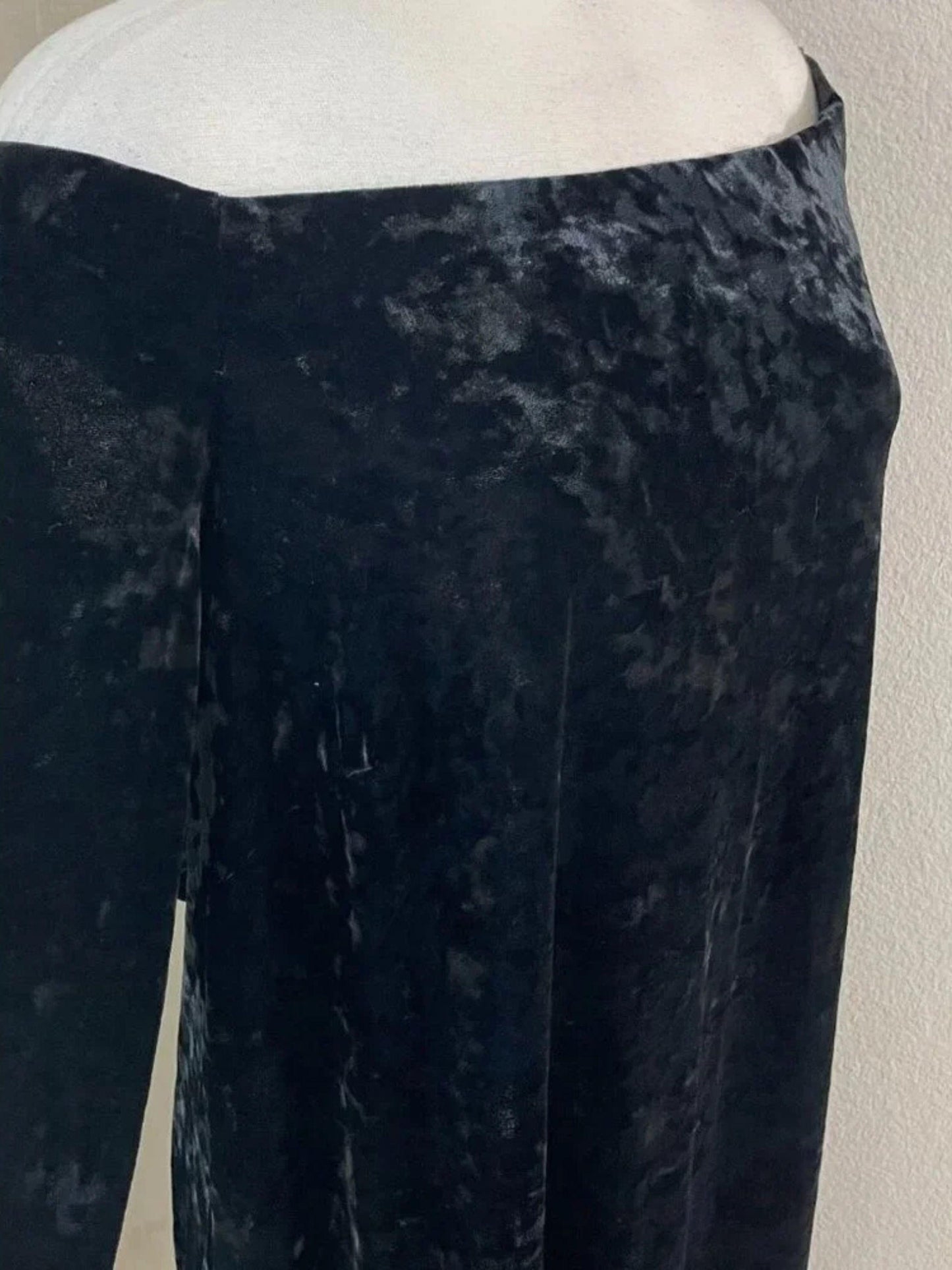 Eliza J Off Shoulder Black Crushed Velvet Dress Women's 20W