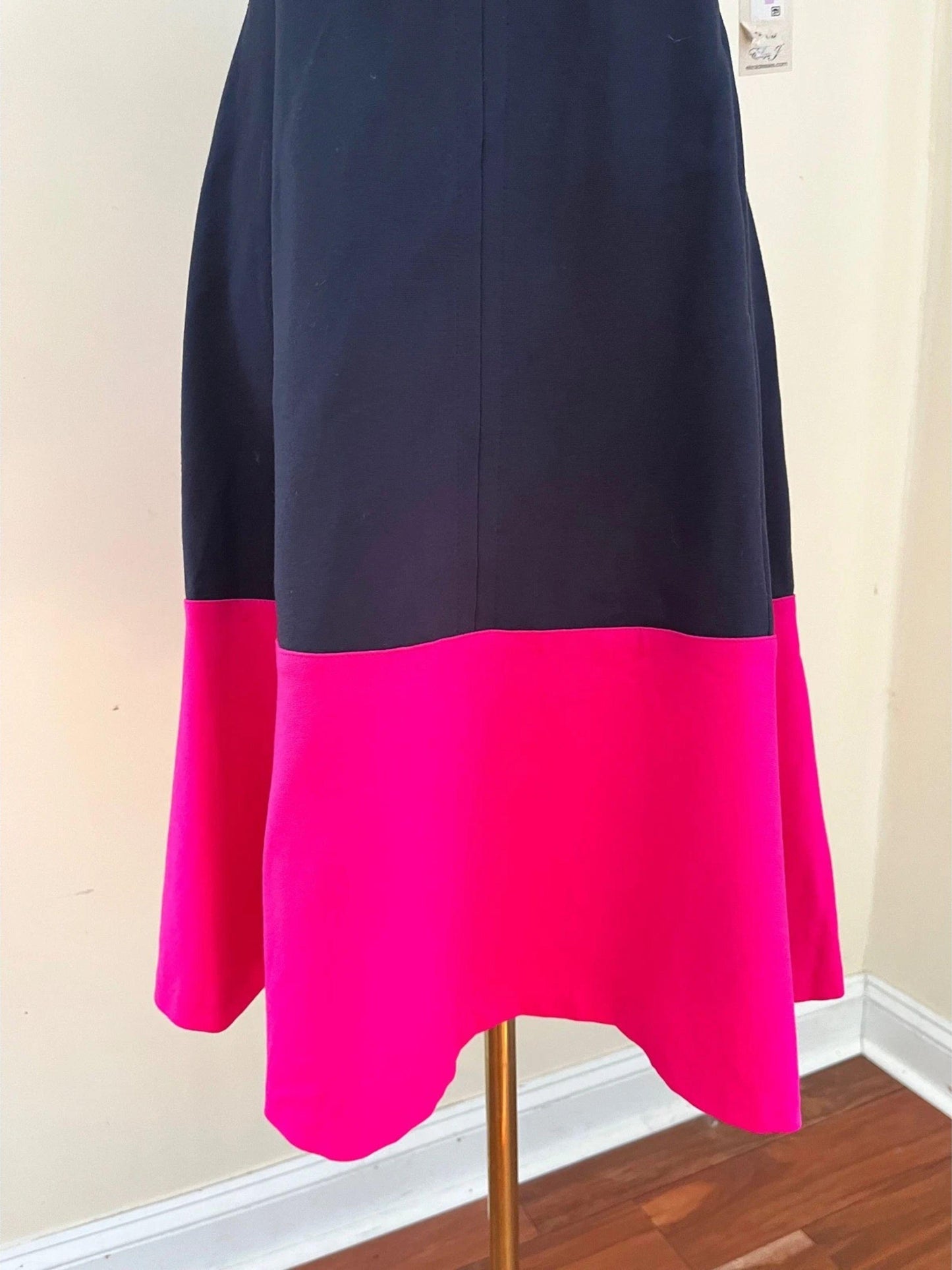 Eliza J Women's Colorblock Hem Fit & Flare Dress Size 4