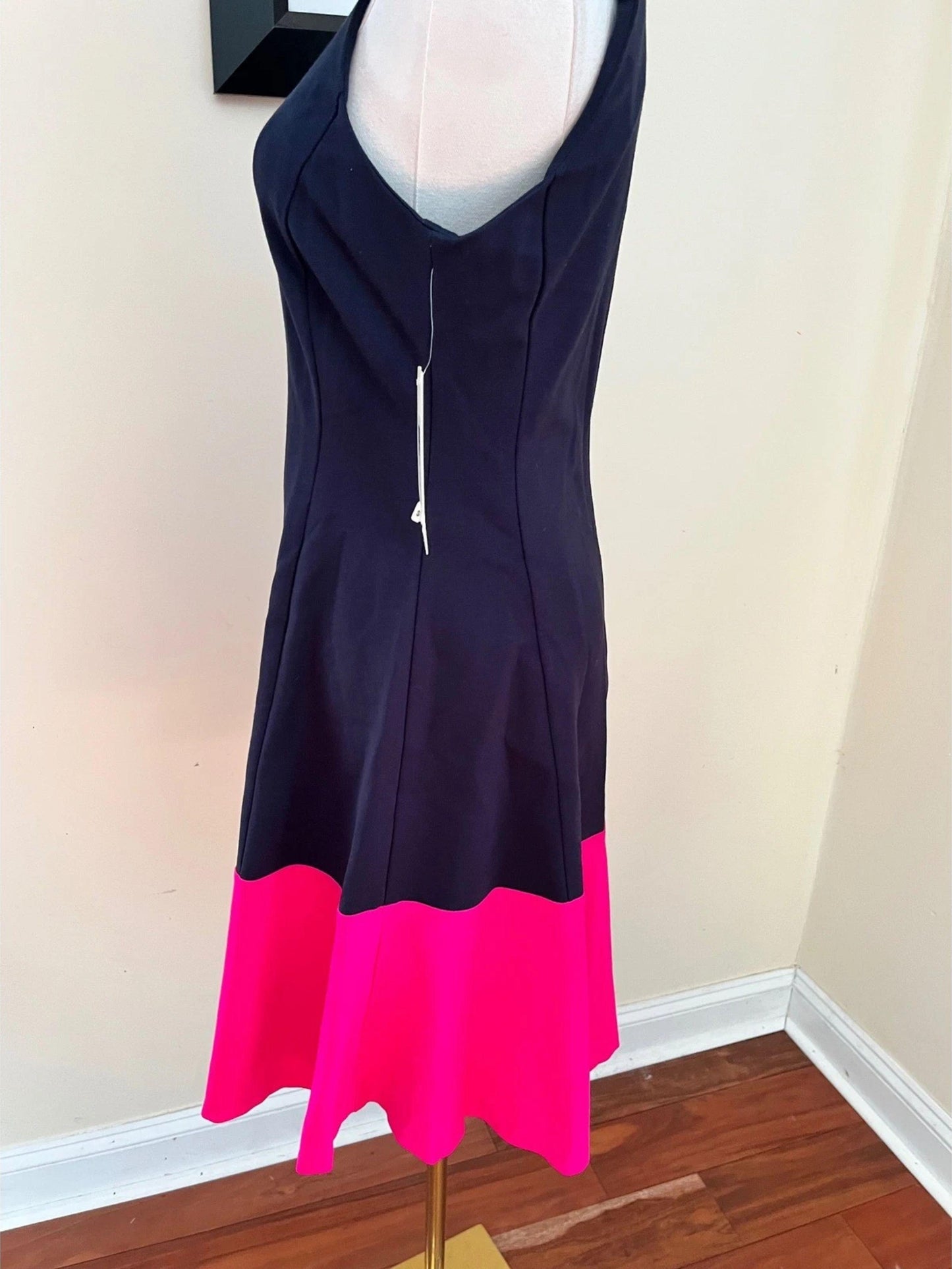 Eliza J Women's Colorblock Hem Fit & Flare Dress Size 4