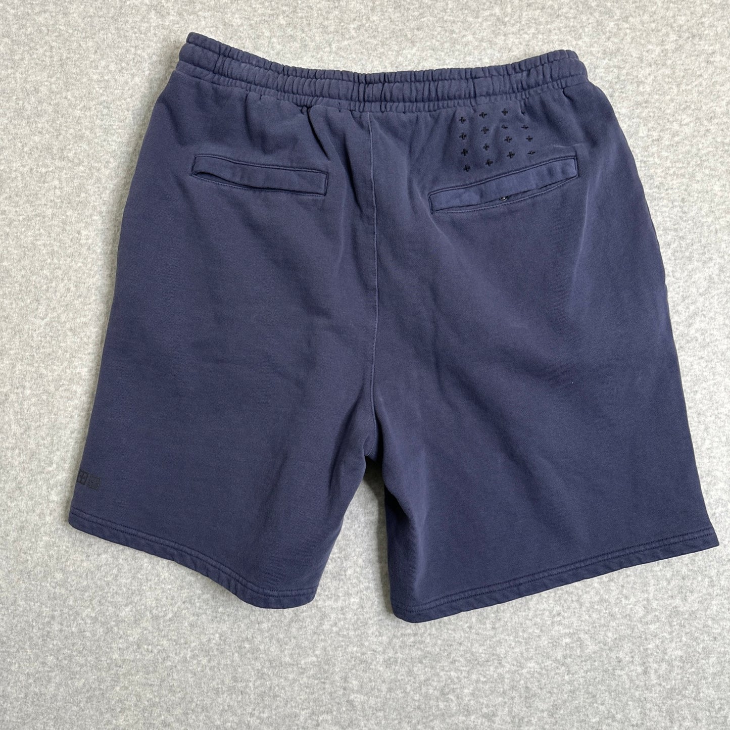Ksubi 4 x 4 Lofi Track Regular-fit Blazed Blue Cotton Shorts Men's XL