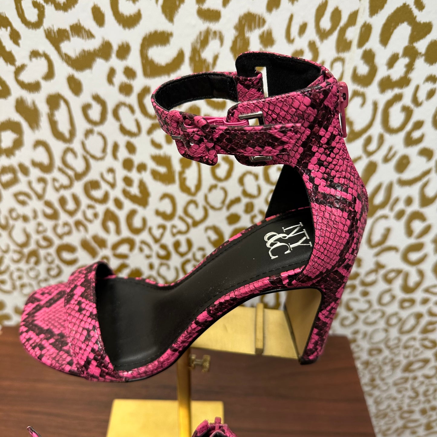New York & Company Women's Lexi Ankle Strap Heels Size 6