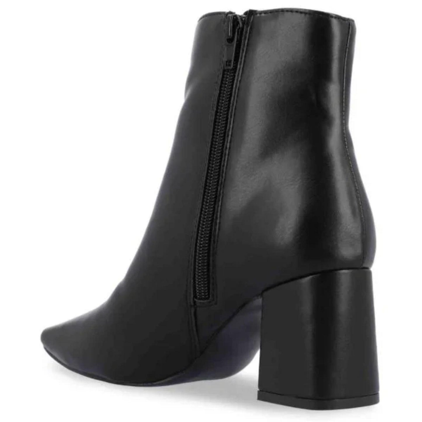 Journee Haylinn Ankle Boots Size 9 Women's Booties Comfort Foam Block Heel Black