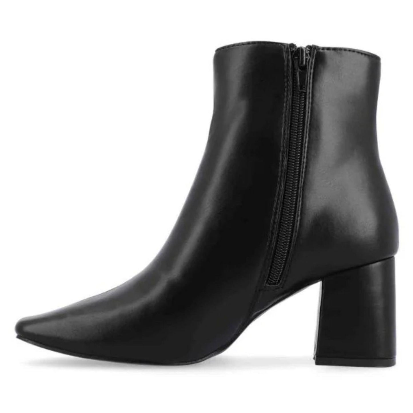 Journee Haylinn Ankle Boots Size 9 Women's Booties Comfort Foam Block Heel Black
