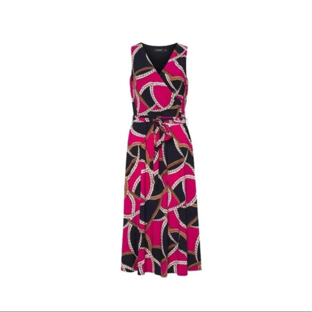 Lauren Ralph Lauren Women's Tie-Waist Jersey Dress Size 4 Petite