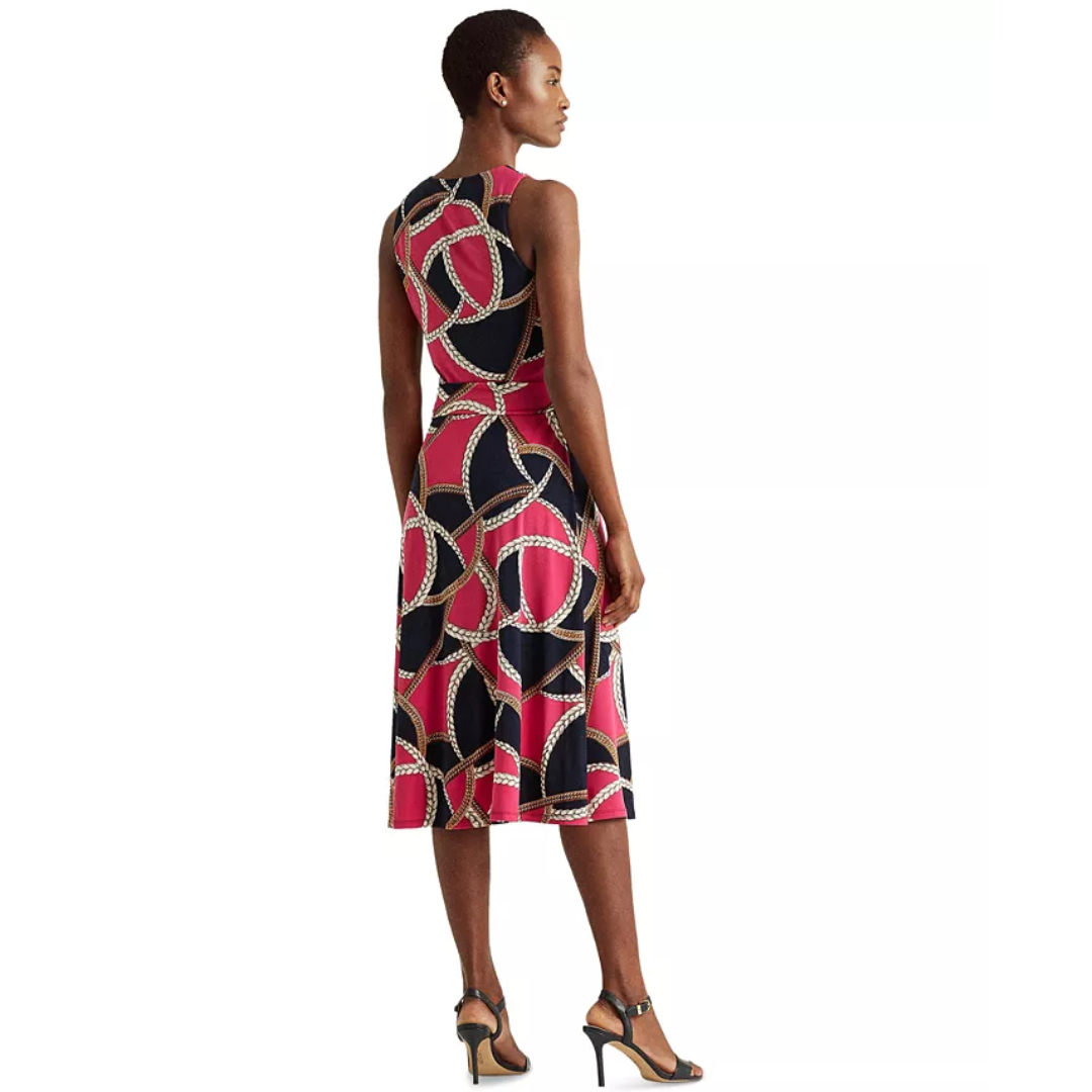 Lauren Ralph Lauren Women's Tie-Waist Jersey Dress Size 4 Petite