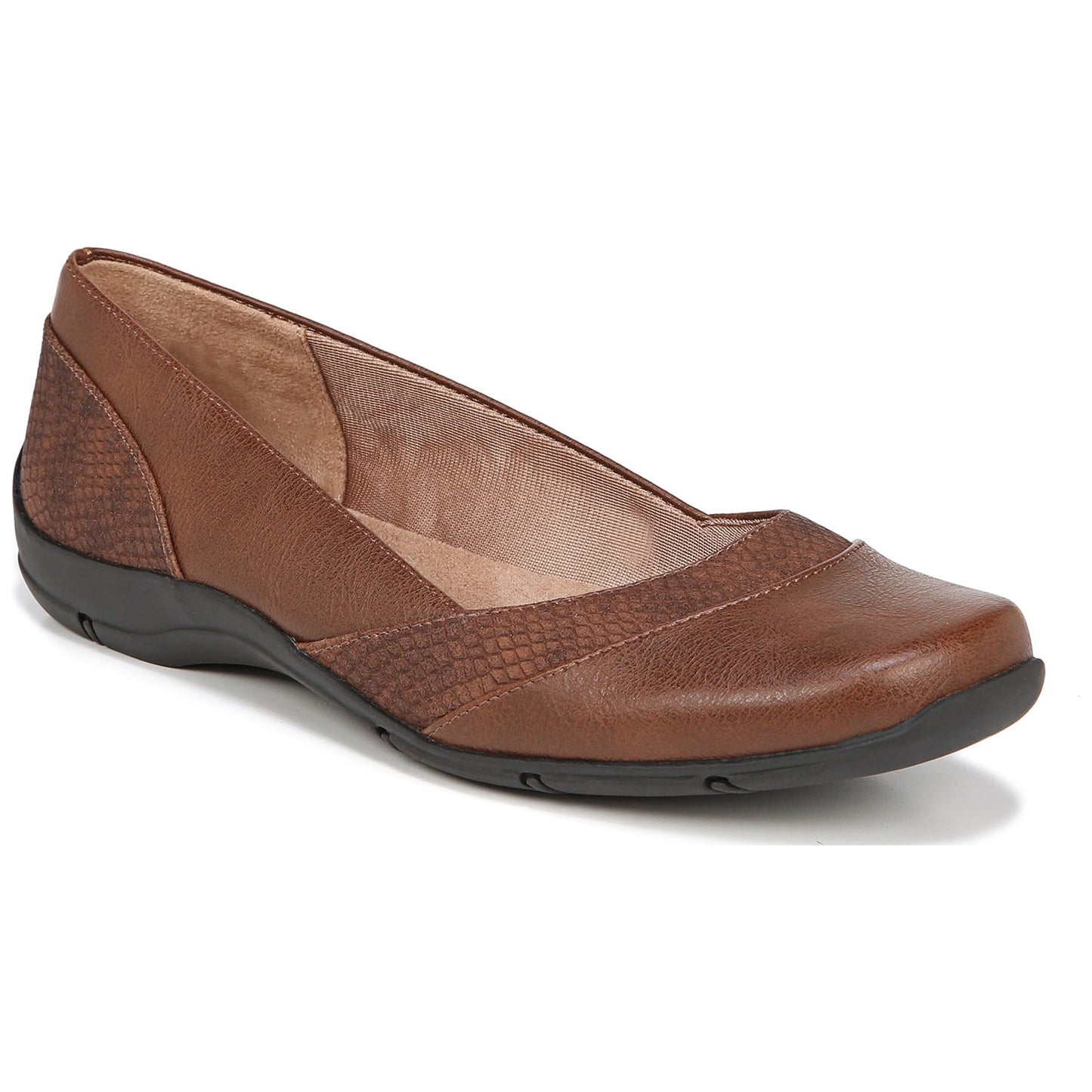 Life Stride Deja Vu Women's Faux Leather Printed Ballerina Flats Size 7 M