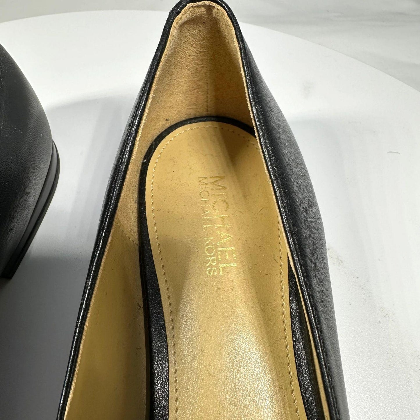 MICHAEL MICHAEL KORS Loafers Women's 5.5 Rory Flats Black White Leather