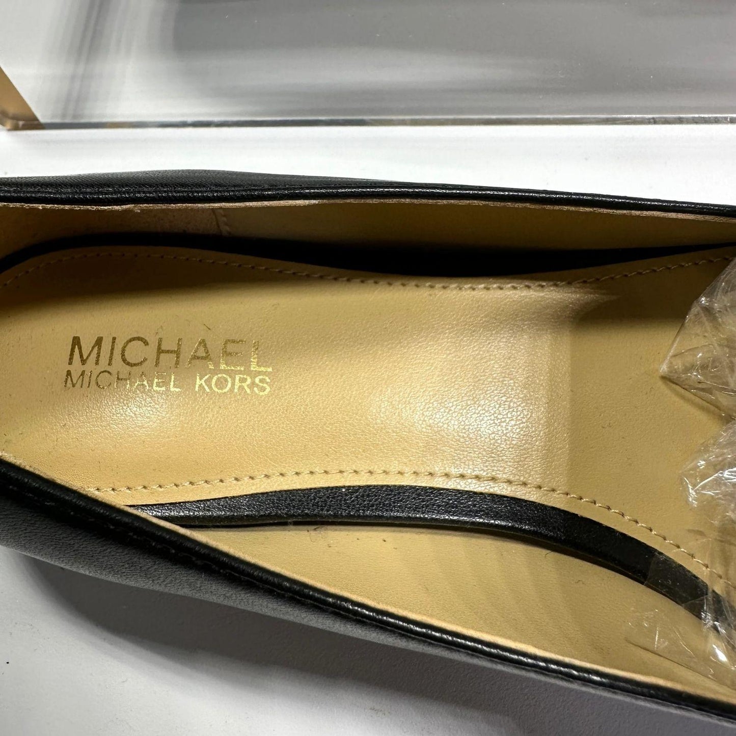 MICHAEL MICHAEL KORS Loafers Women's 5.5 Rory Flats Black White Leather