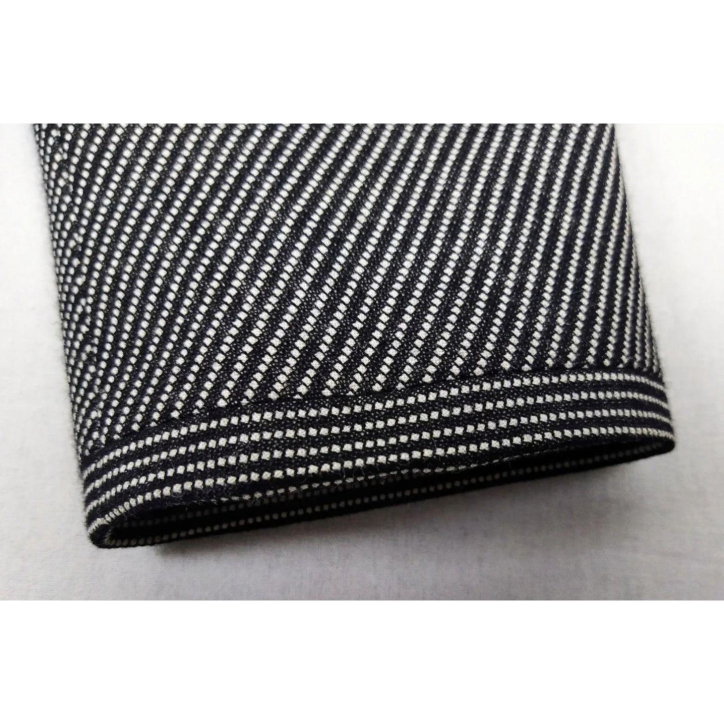 Max Mara Blazer Women's Size 12 Silk Wool Blend Black White Pink Cupro Lining