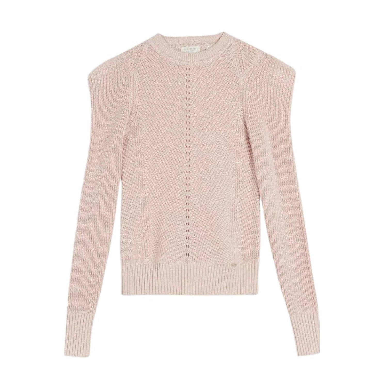 Ted Baker Sunniie Sweater Women's 10 Jumper Puff Shoulder Light Pink