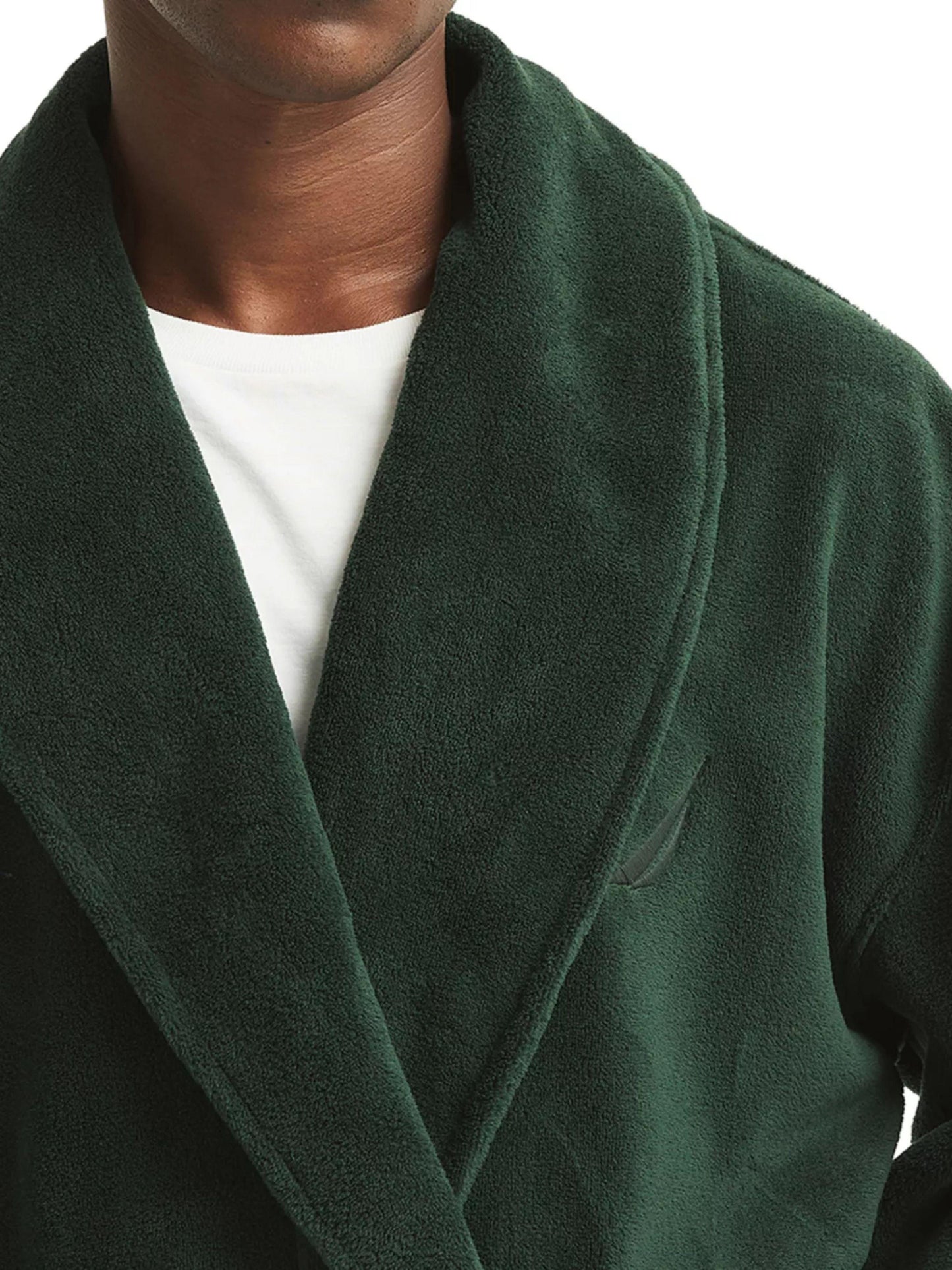 Nautica Men's Classic Fit One Size Robe Plush Microfiber Shawl Collar