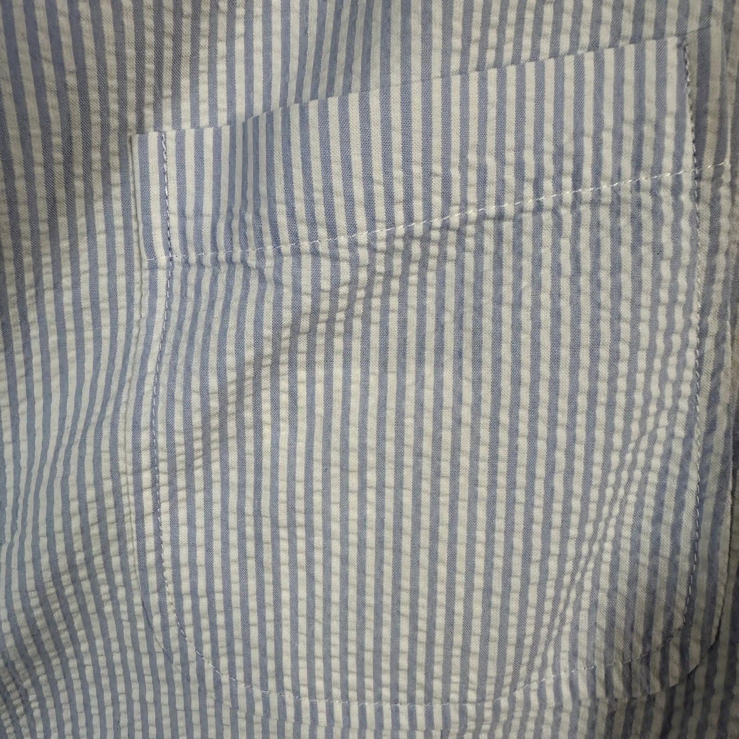 Polo Ralph Lauren Men's Seersucker Sport Coat Blazer Blue & White Size Large - 42 Chest