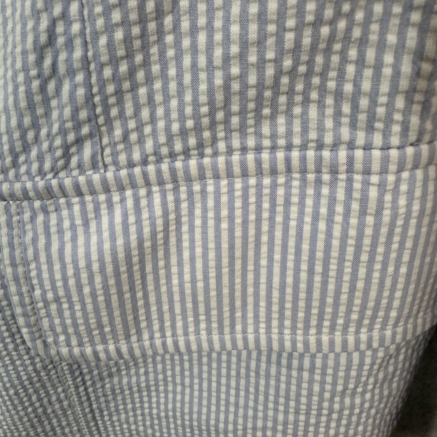 Polo Ralph Lauren Men's Seersucker Sport Coat Blazer Blue & White Size Large - 42 Chest