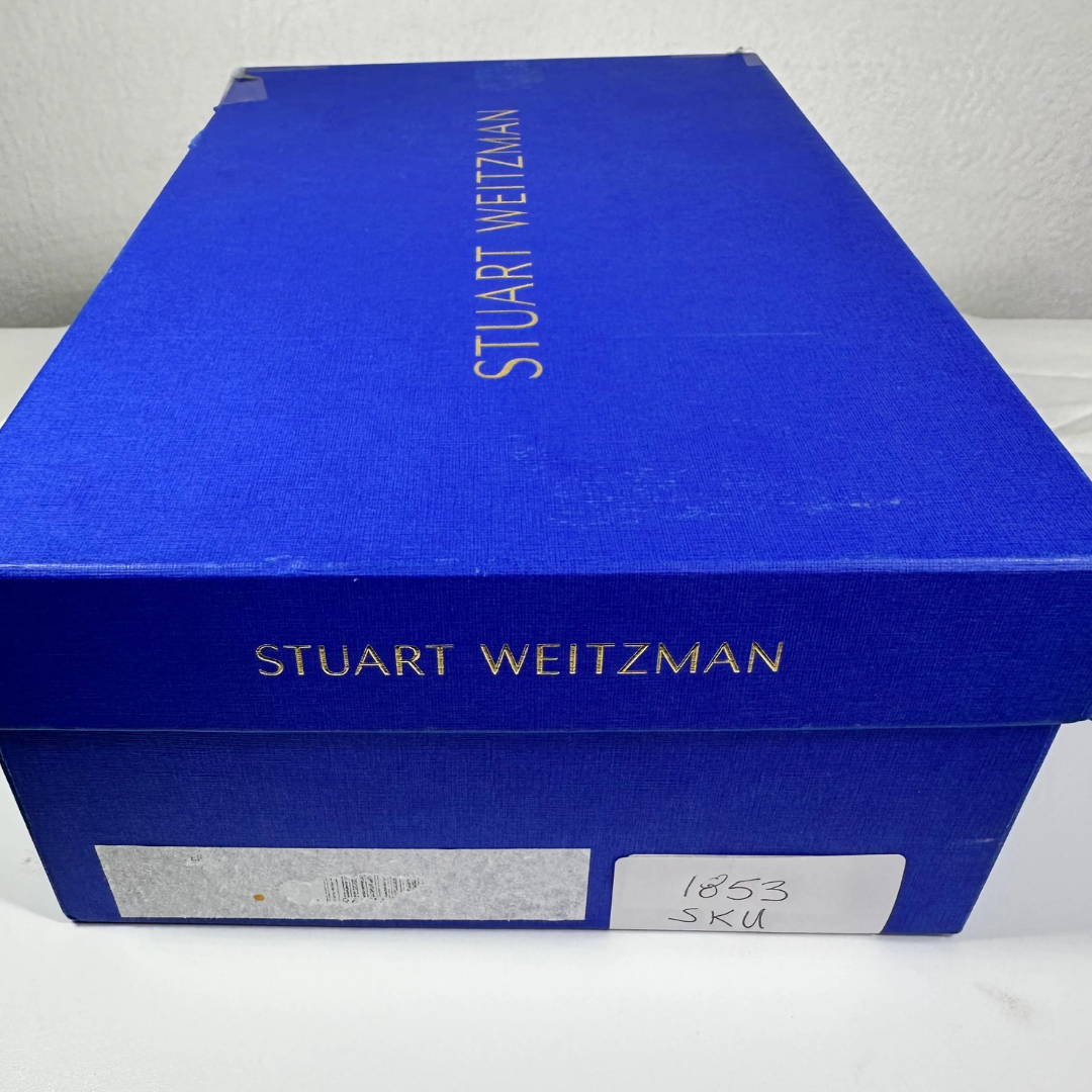 Stuart Weitzman Women's Pearl Knot Demi Wedge Thong Sandals Size 9