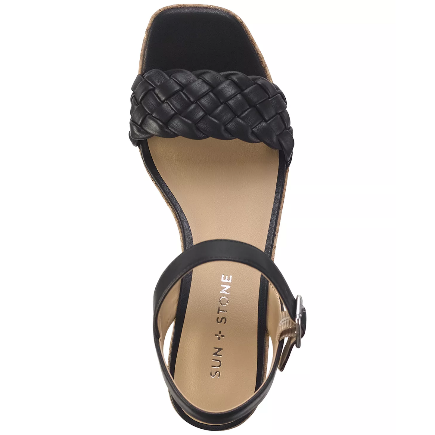 Sun + Stone Allvina Woven Wedge Sandals Women's Size 8.5 Blush