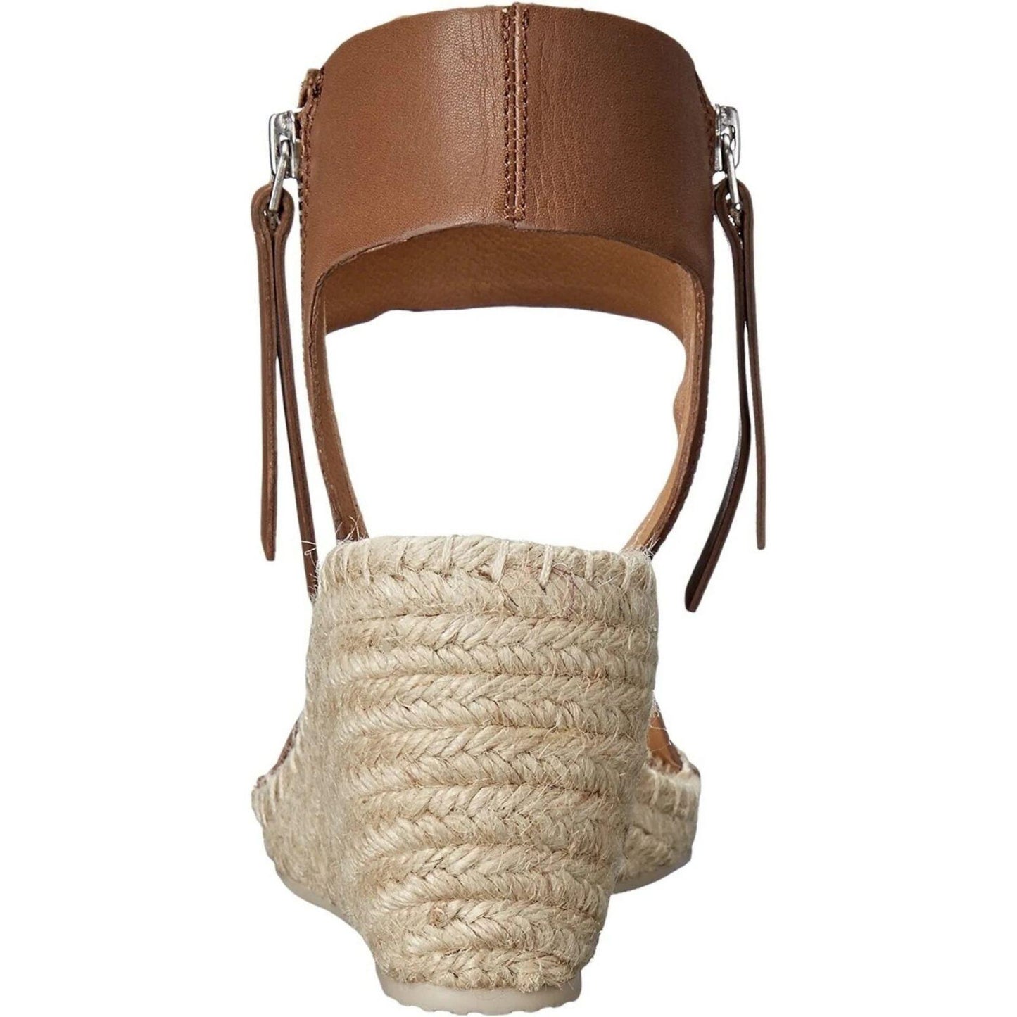 Sz. 8 Dolce Vita Gisele Sandals Size 8 Women's Wedge Espadrilles Leather Caramel