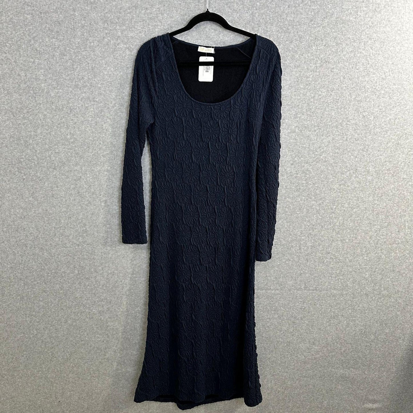 Stine Goya Orchid Midi Dress Women's Medium Navy Blue