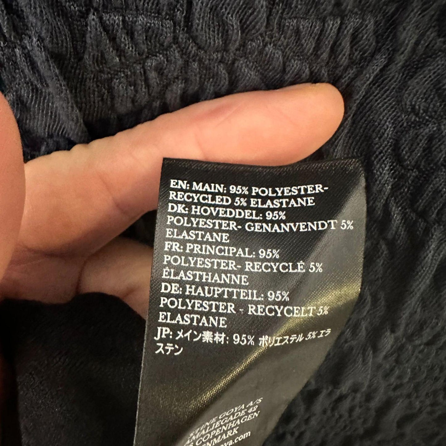 Stine Goya Orchid Midi Dress Women's Medium Navy Blue