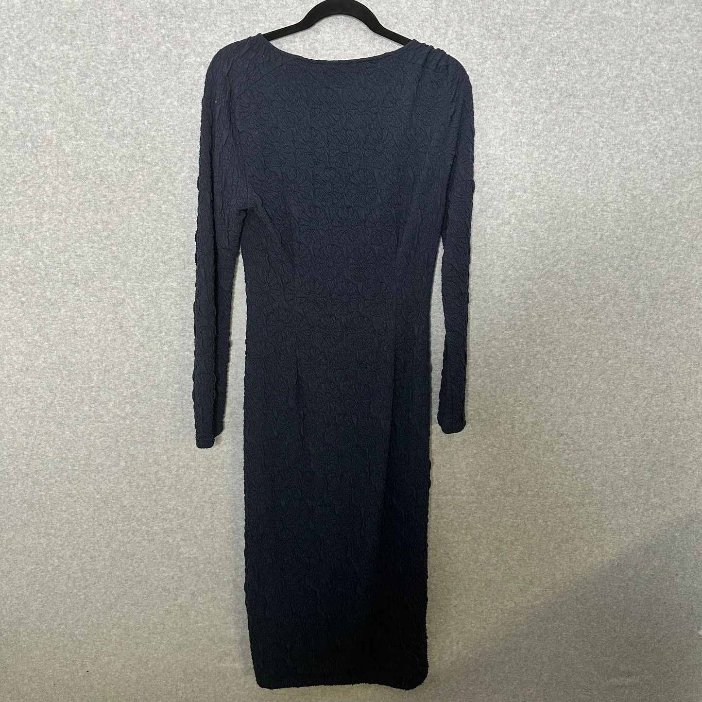 Stine Goya Orchid Midi Dress Women's Medium Navy Blue