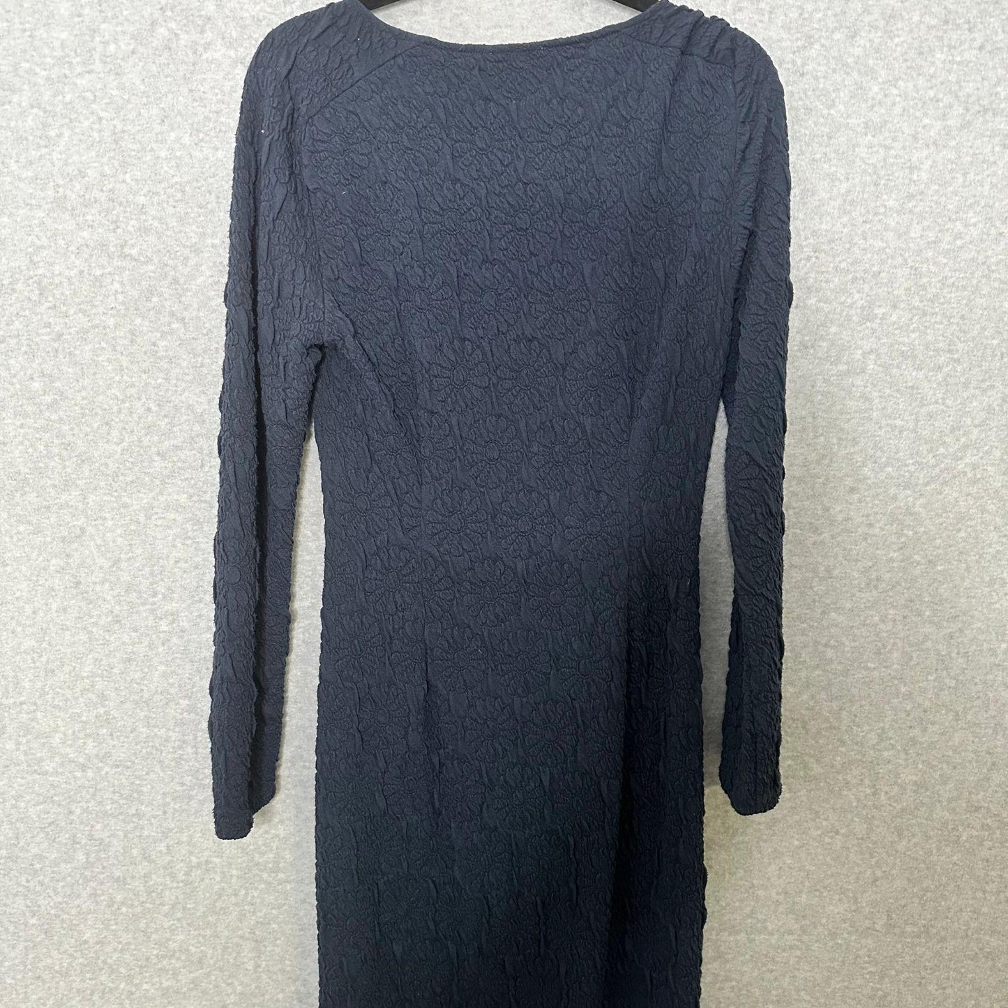 Stine Goya Orchid Midi Dress Women's Medium Navy Blue