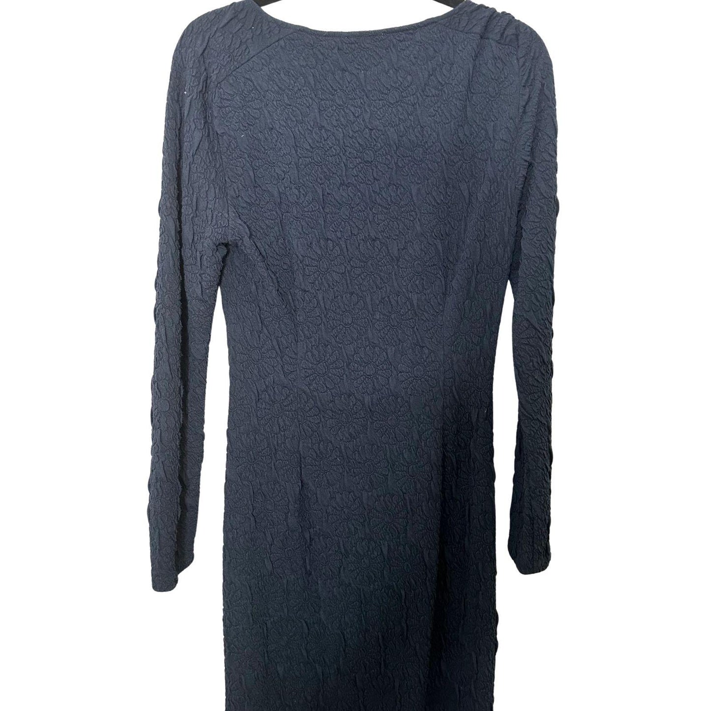 Stine Goya Orchid Midi Dress Women's Medium Navy Blue