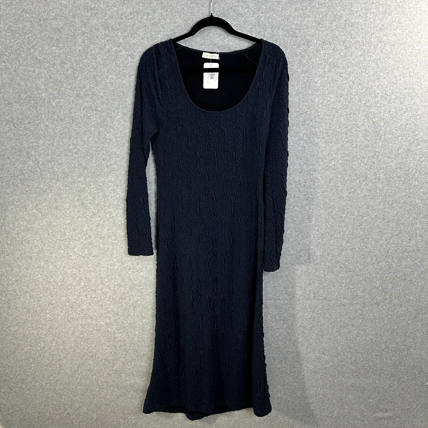 Stine Goya Orchid Midi Dress Women's Medium Navy Blue