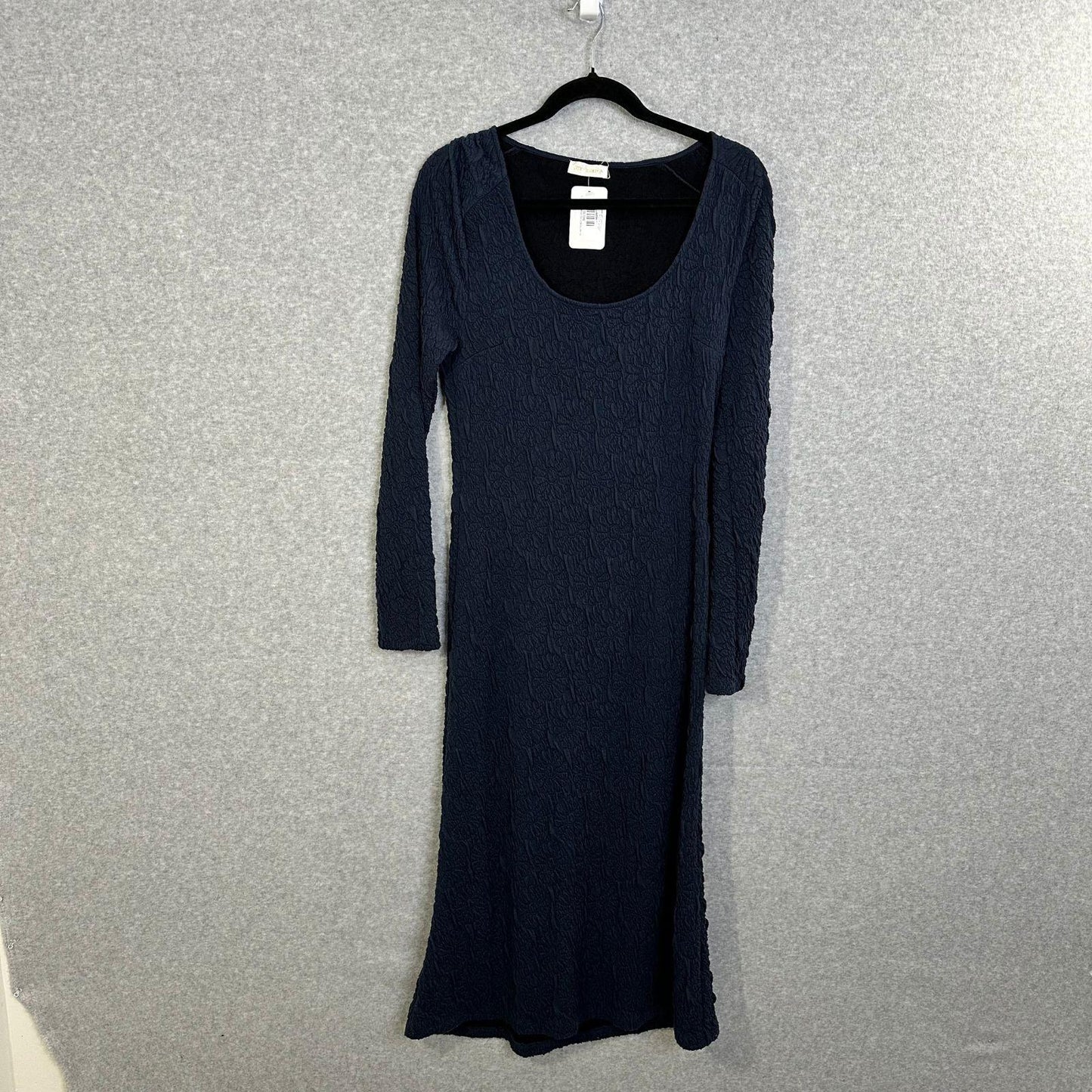 Stine Goya Orchid Midi Dress Women's Medium Navy Blue