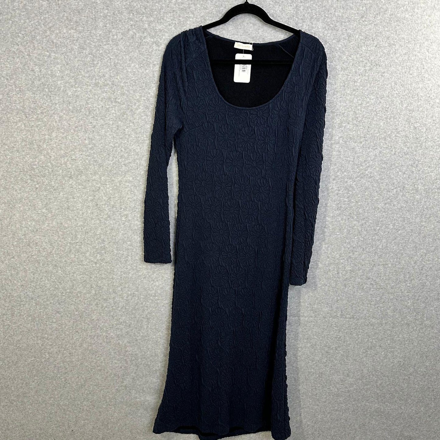 Stine Goya Orchid Midi Dress Women's Medium Navy Blue