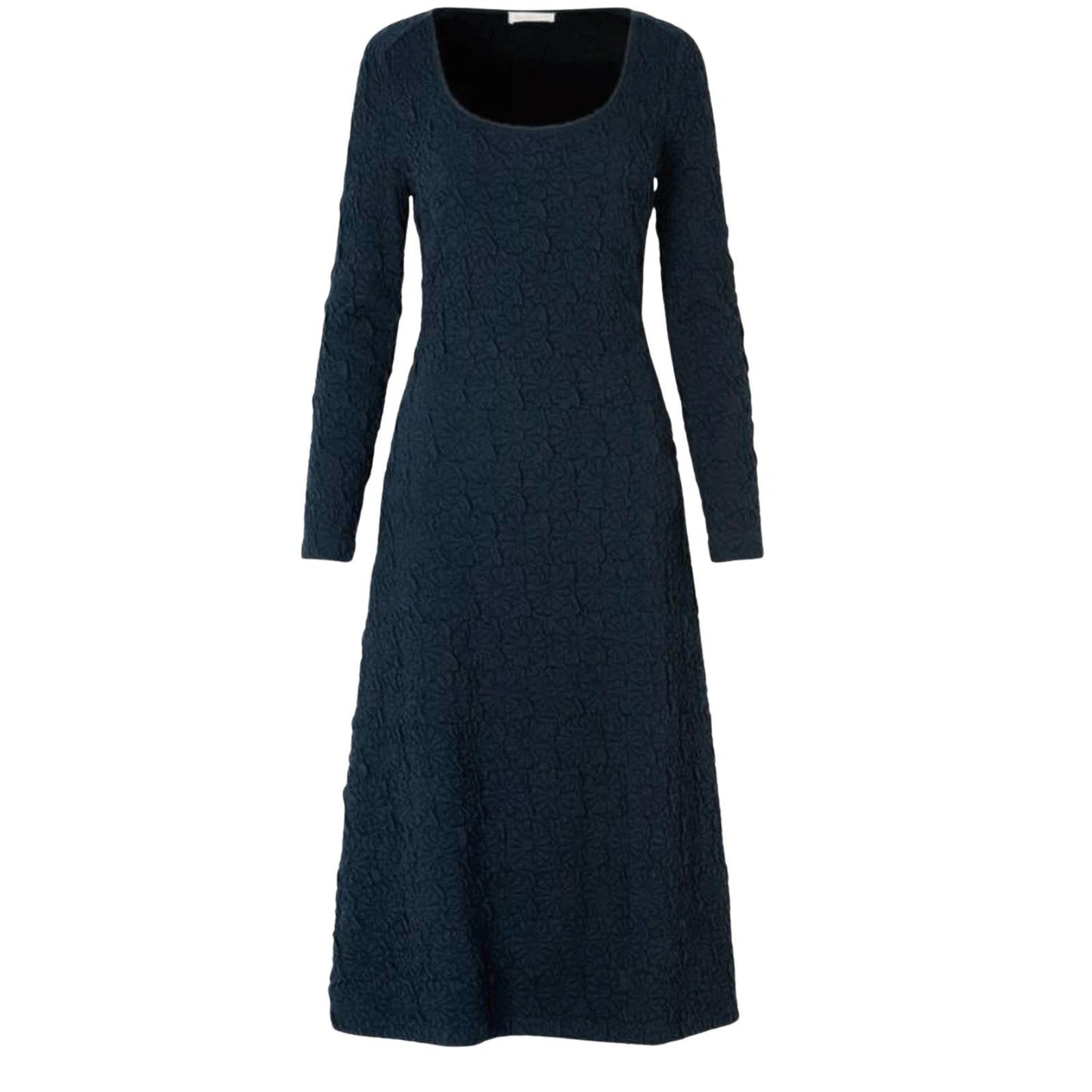 Stine Goya Orchid Midi Dress Women's Medium Navy Blue