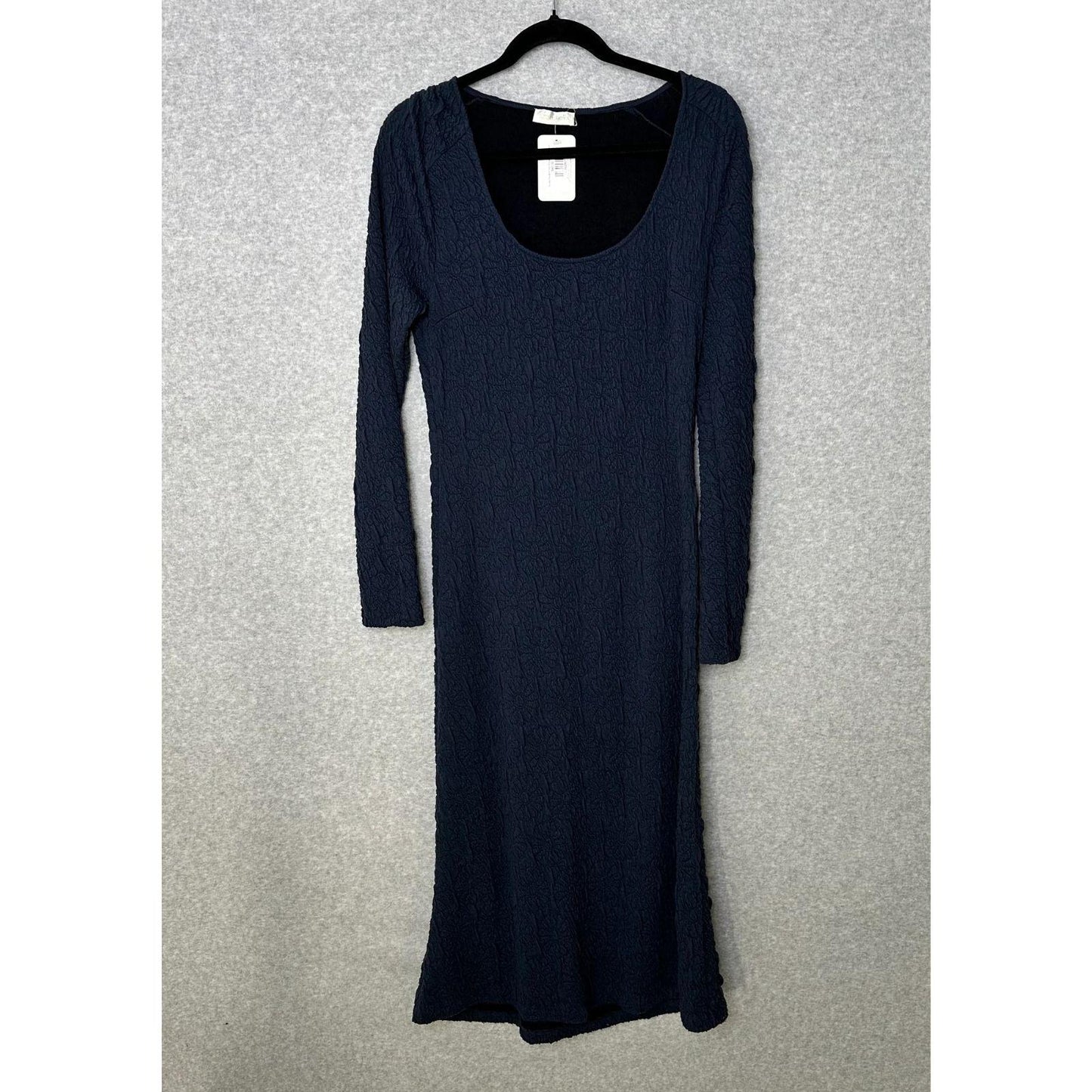 Stine Goya Orchid Midi Dress Women's Medium Navy Blue