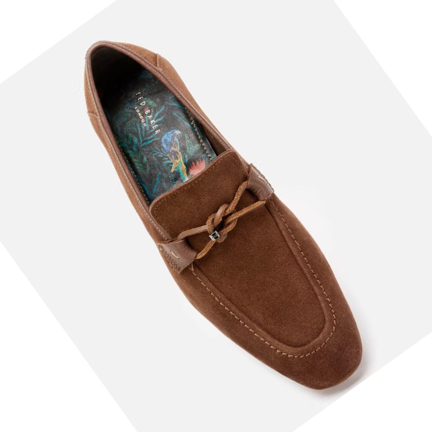 Ted Baker Suede Loafers Men's 14 Tan Siblac