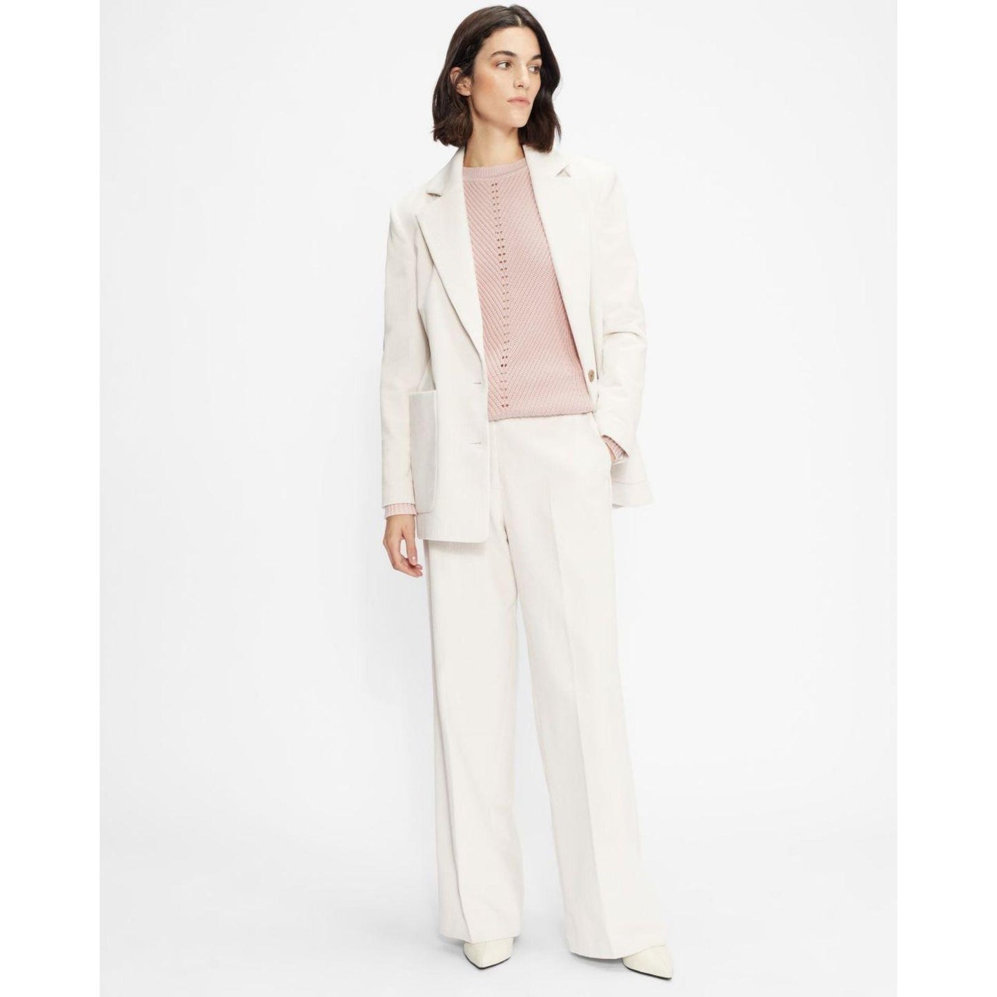 Ted Baker Sunniie Sweater Women's 10 Jumper Puff Shoulder Light Pink