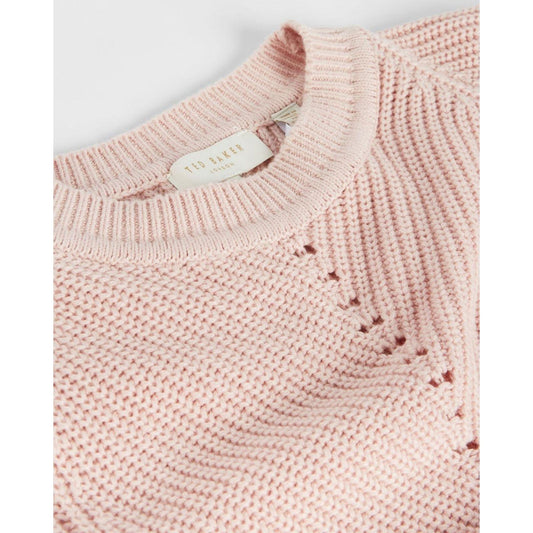 Ted Baker Sunniie Sweater Women's 10 Jumper Puff Shoulder Light Pink