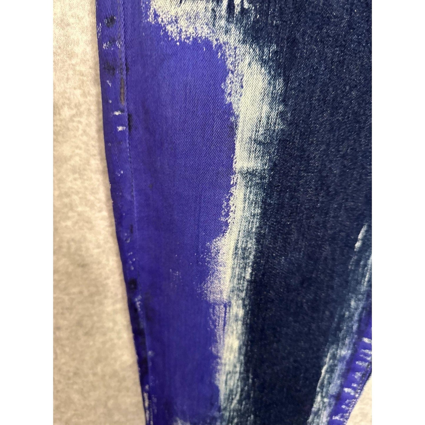 True Religion Jeans Women's Size 29 Hallie Mid Rise Super Skinny Painted USA Made Limited Production